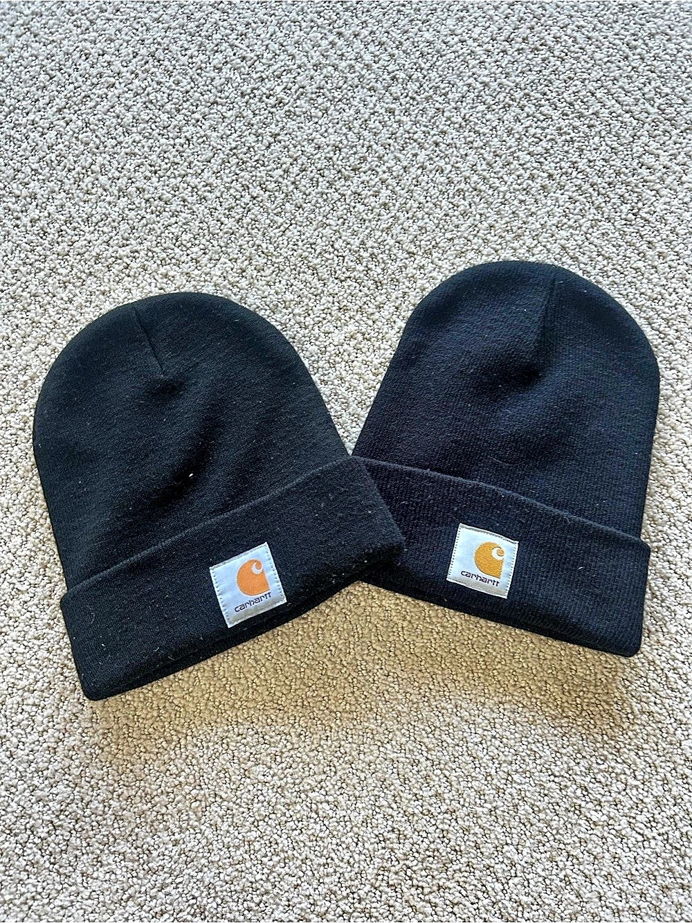 Carhartt Iconic A18 Watch Cap Beanie Black Set of 2